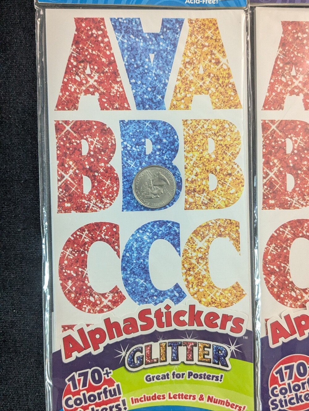 NWT! ArtSkills Glitter Alpha Stickers (Letters, Numbers, Punctuation & Stars) - Picture 2 of 3